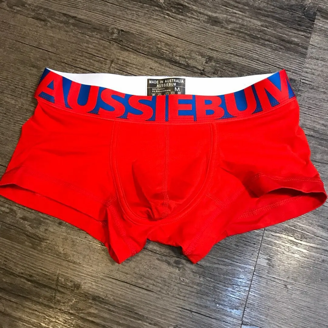 Aussiebum wide brim candy color men's underwear four corner boxer