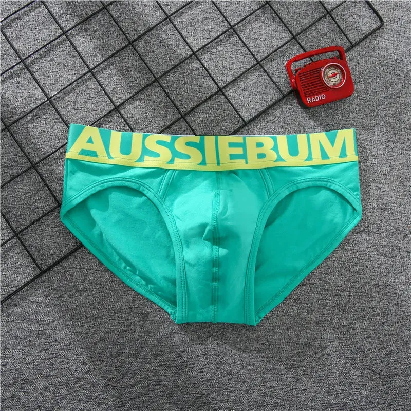 Aussiebum wide brim candy color men's underwear four corner boxer