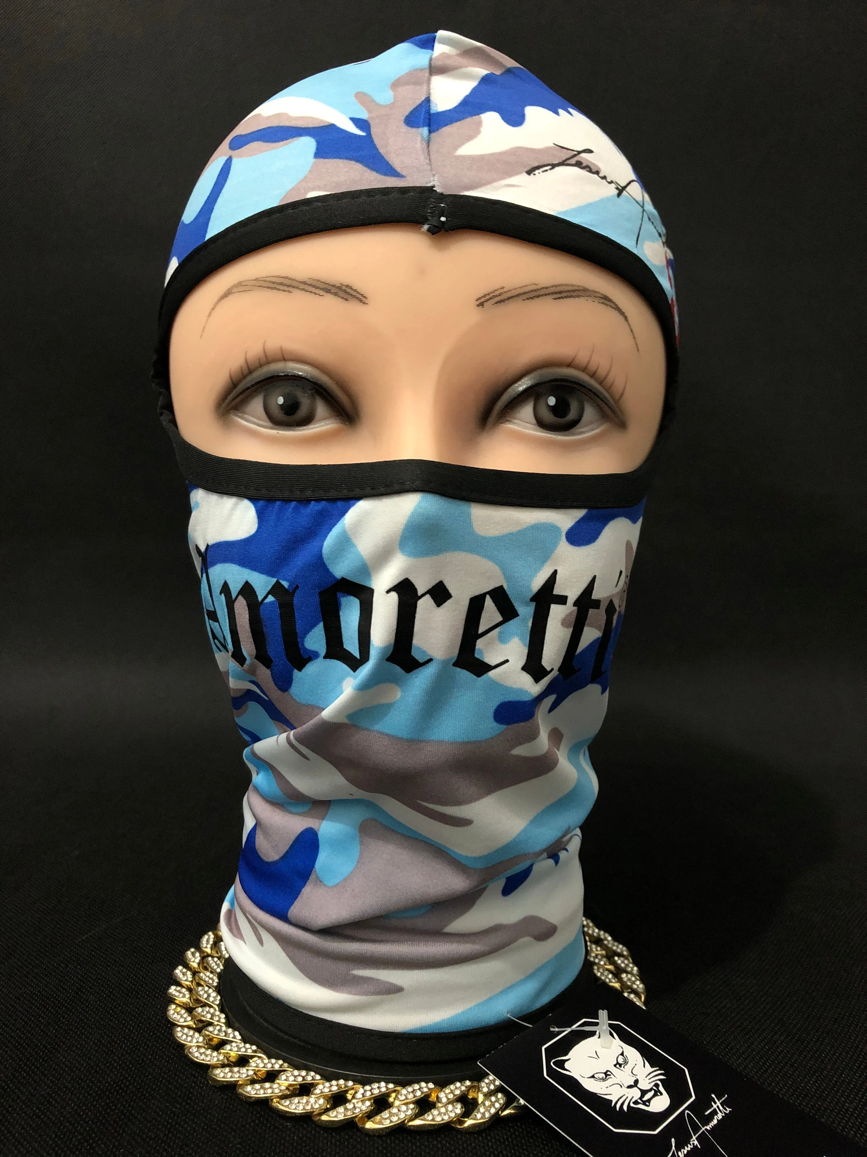 Balaclava Amoretti Azul Camuflada