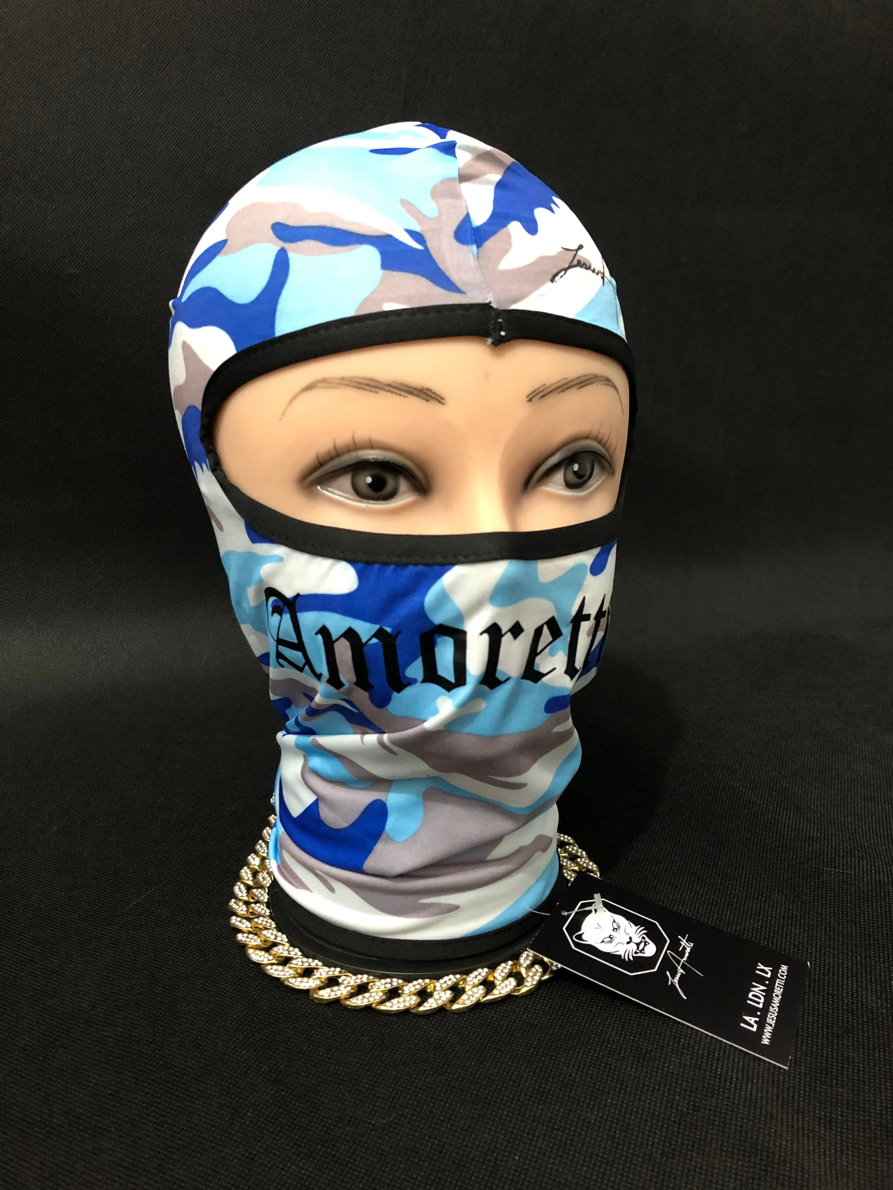 Balaclava Amoretti Azul Camuflada