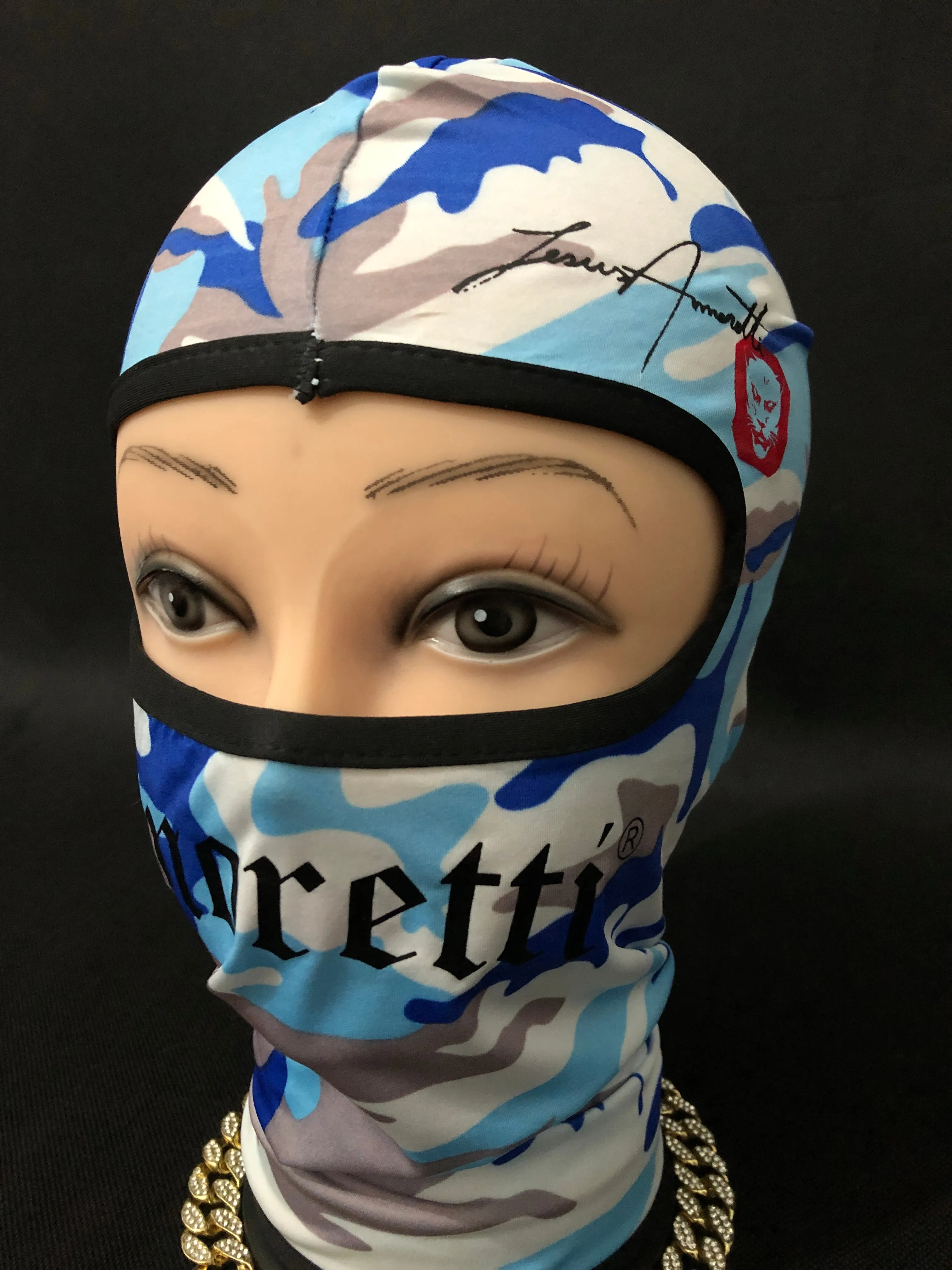 Balaclava Amoretti Azul Camuflada
