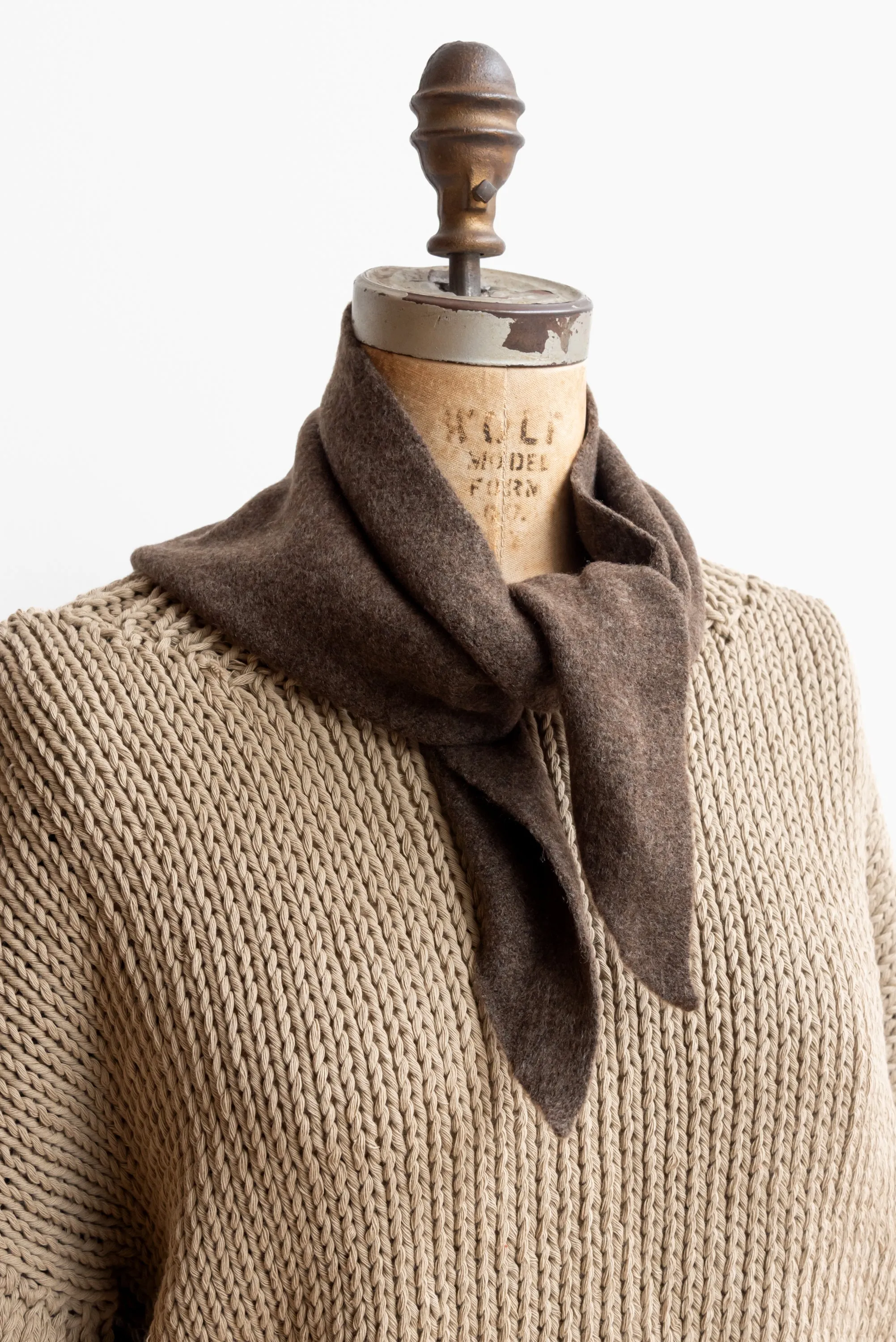 Billy Bamboo Fuzzy Wool Cravat Scarf