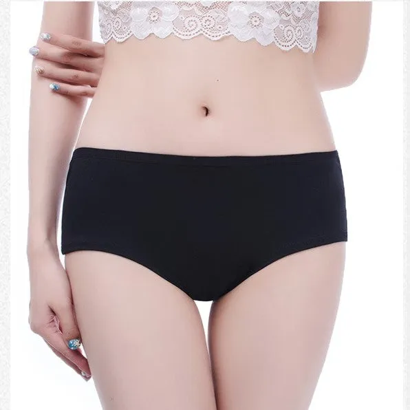 Breathable Cotton Plain Panties  (P-1363)