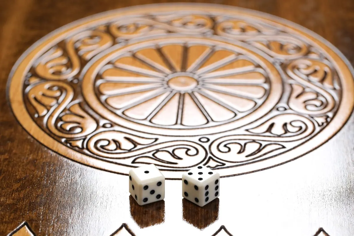 Copyrighted Premium Backgammon Deer in the Wood #AI11854