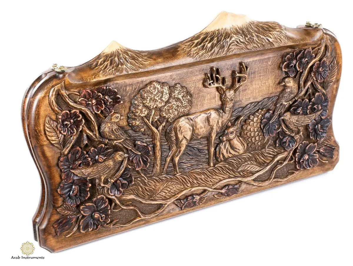 Copyrighted Premium Backgammon Deer in the Wood #AI11854