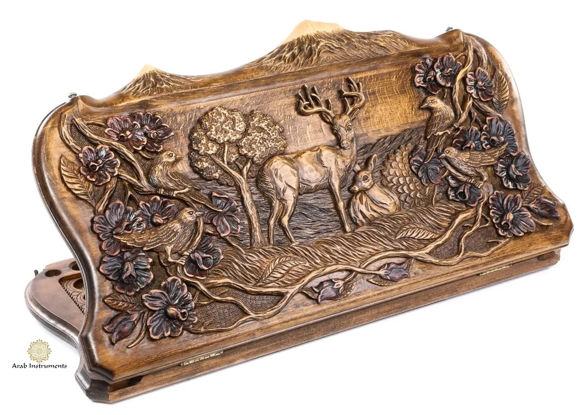 Copyrighted Premium Backgammon Deer in the Wood #AI11854