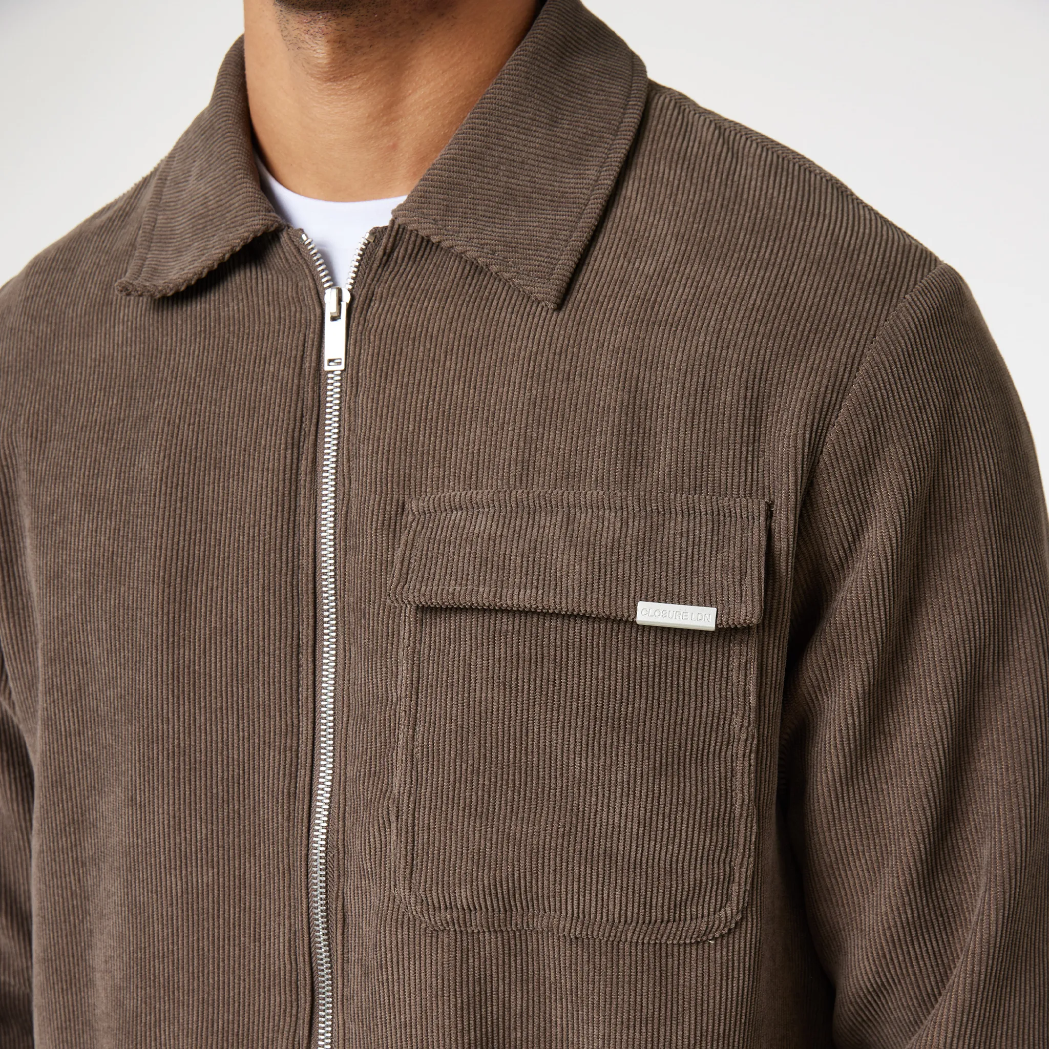 Corduroy Overshirt | Brown