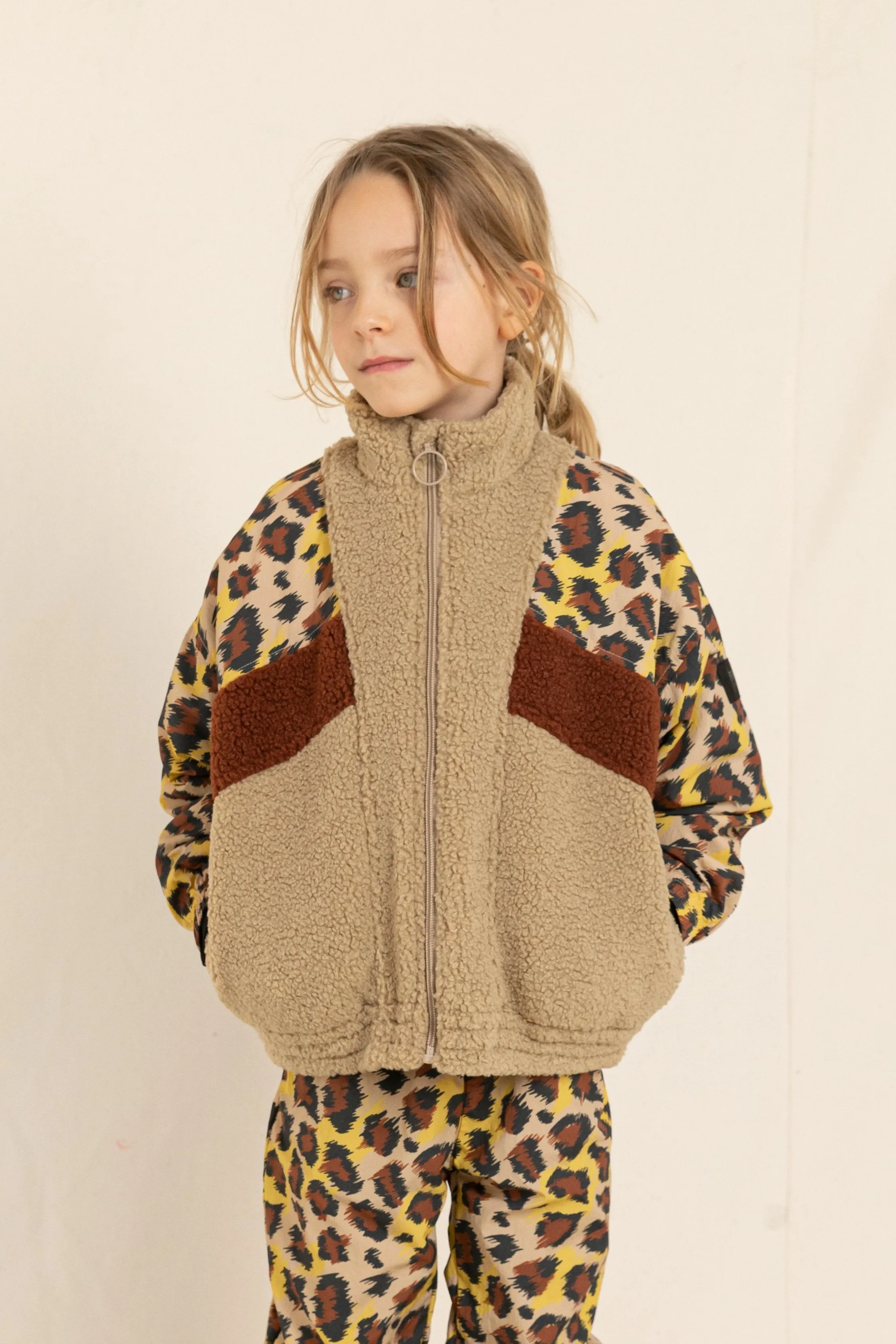 EIGHTY Latte Leopard - Tacksuit Jacket