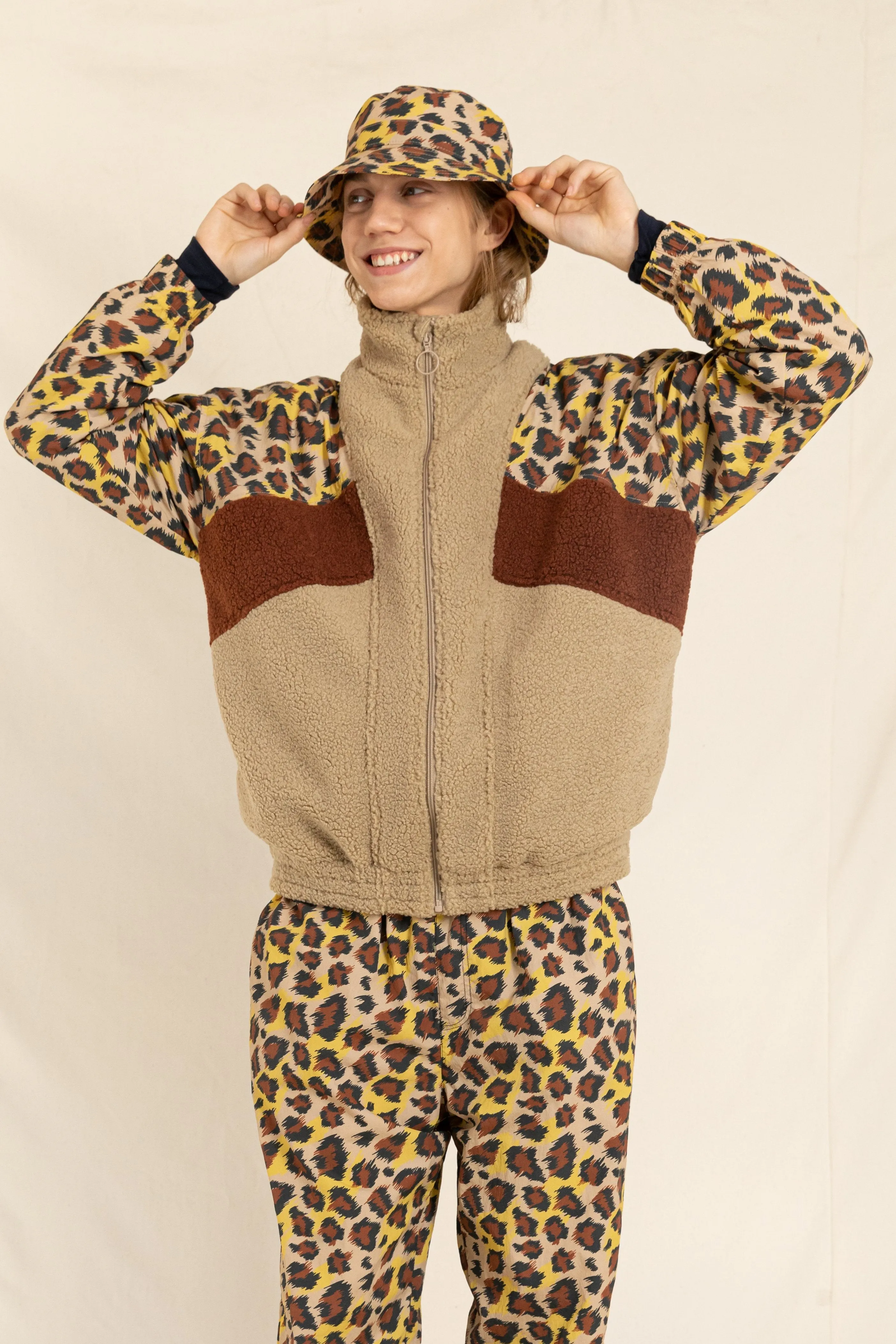 EIGHTY Latte Leopard - Tacksuit Jacket