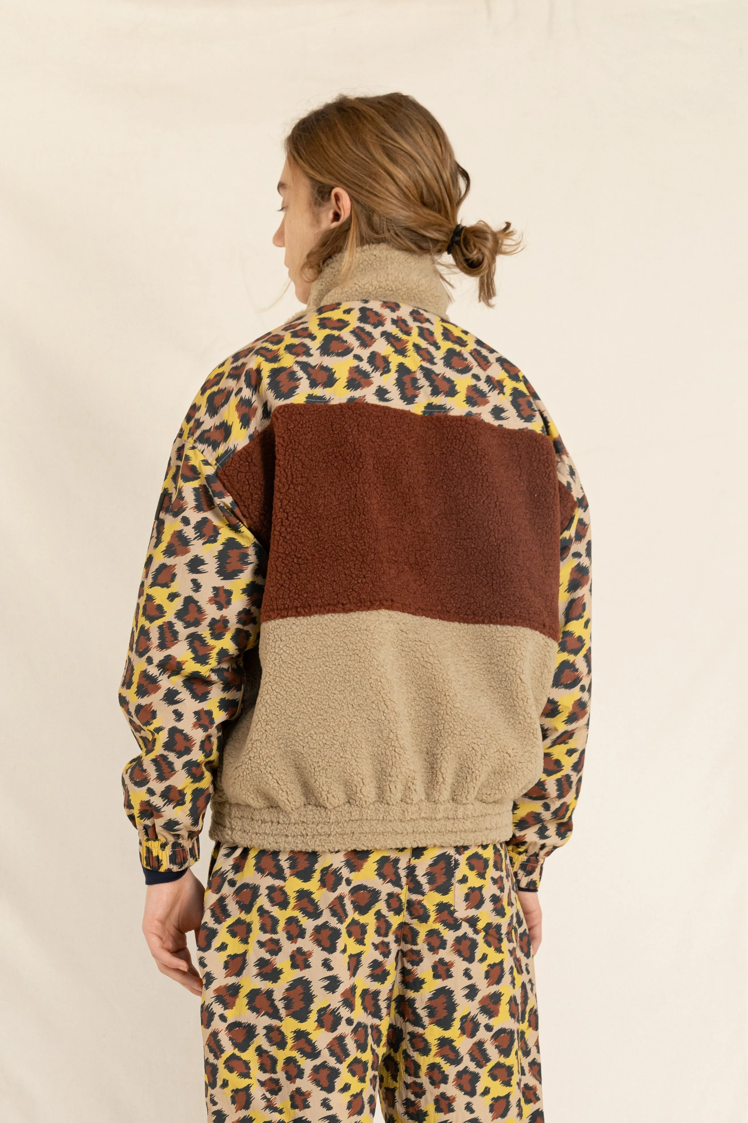 EIGHTY Latte Leopard - Tacksuit Jacket