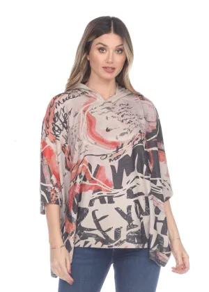 Mauvy Hooded Top - INOAH T1120BM-FF13