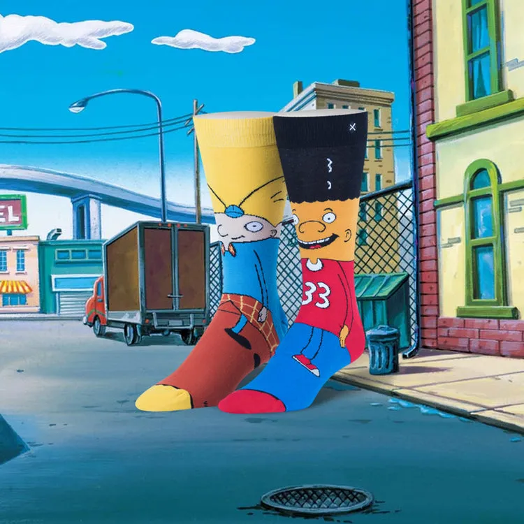 ODD Sox "Arnold & Gerald" Cotton Blend Crew Socks