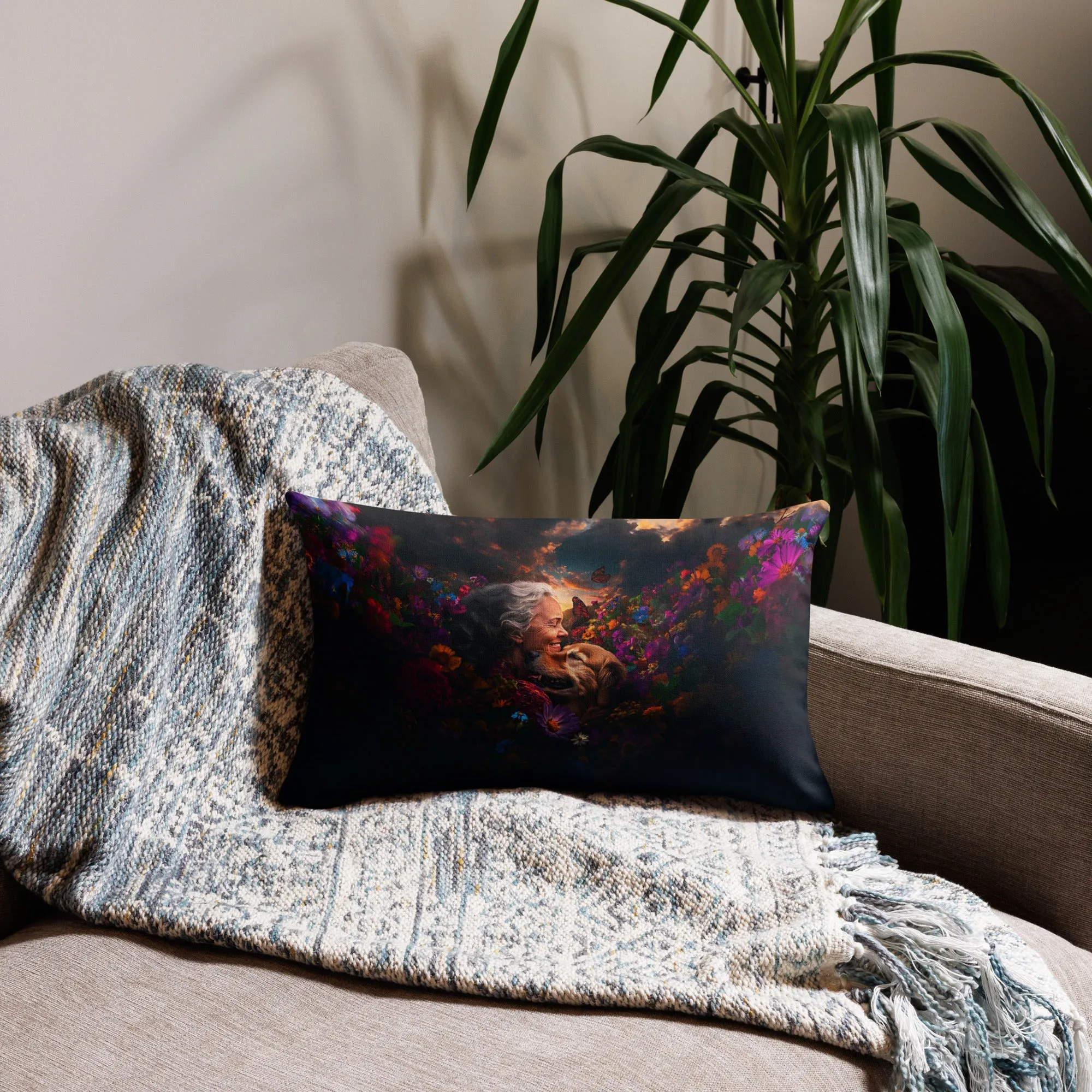 Petal Embrace Premium Pillow