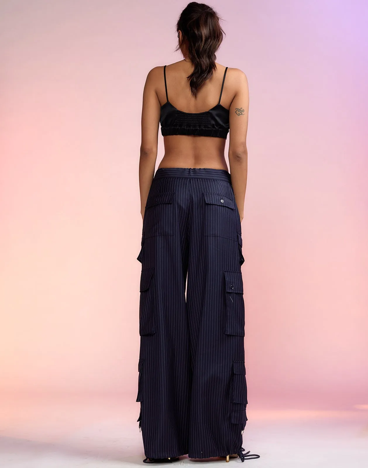 Pinstripe Cargo Pants