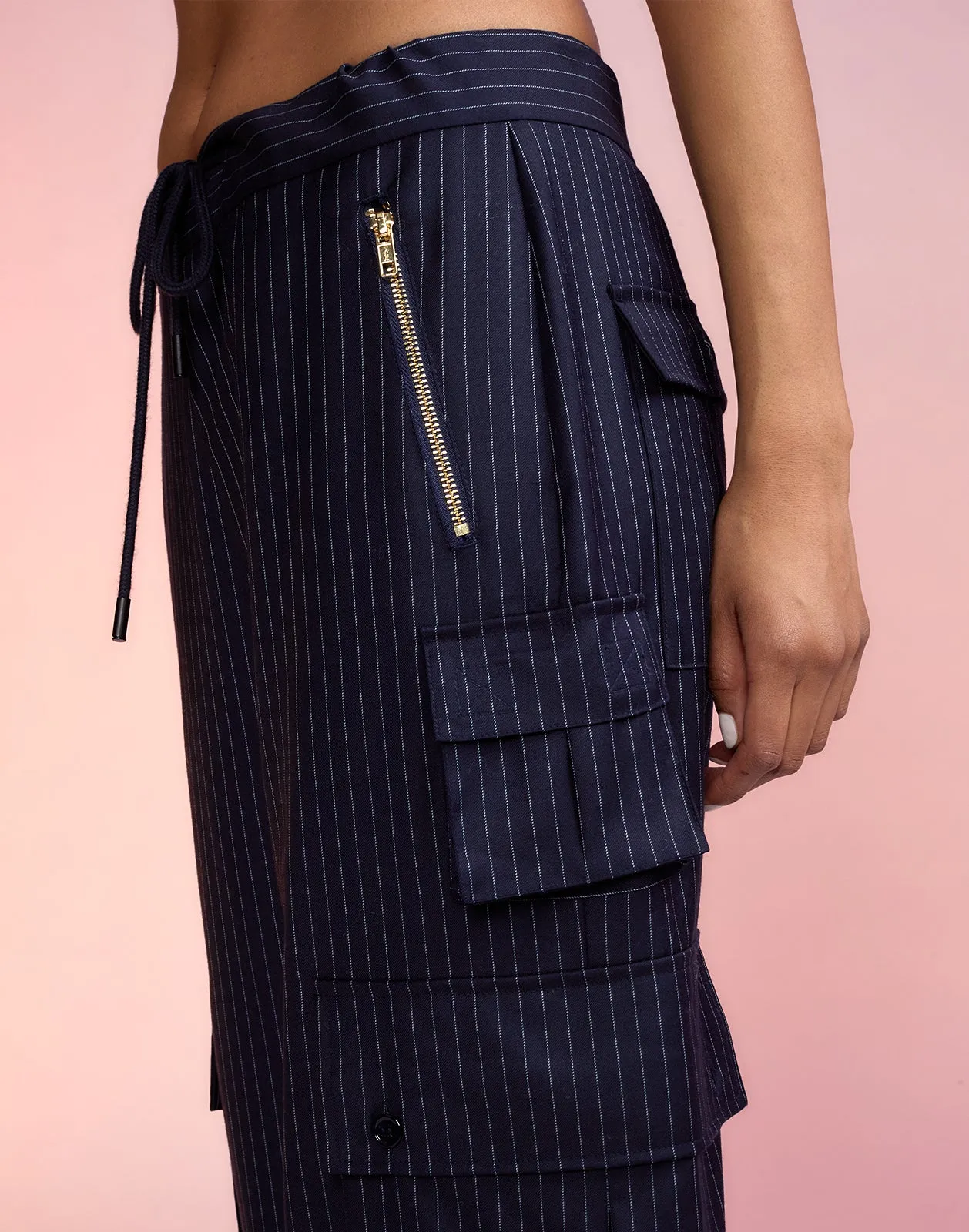 Pinstripe Cargo Pants