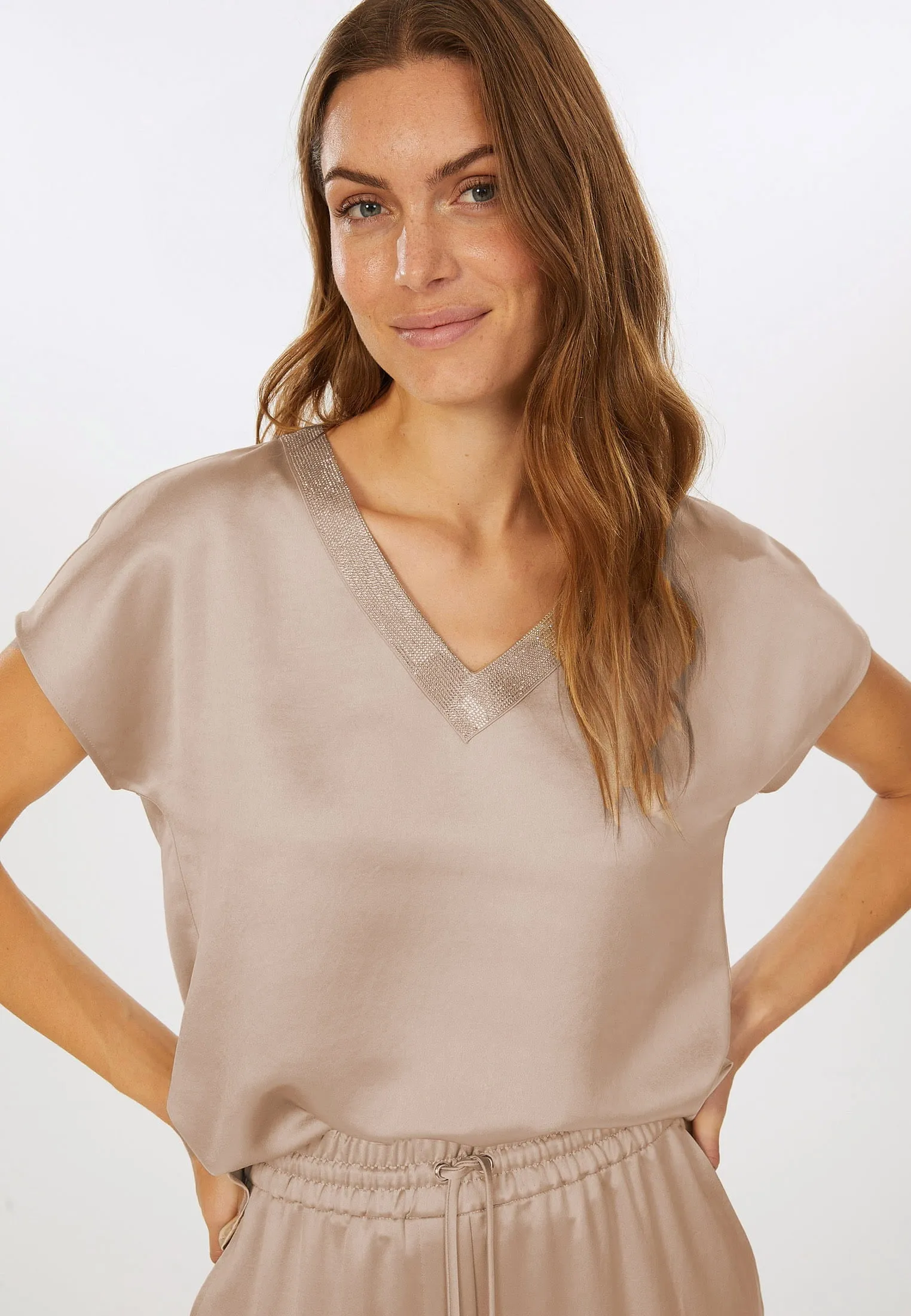Satin Top - Desert
