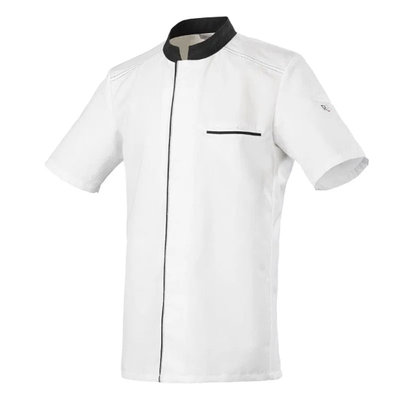 Short Sleeve Kitchen Coat Gray Abax - ROBUR