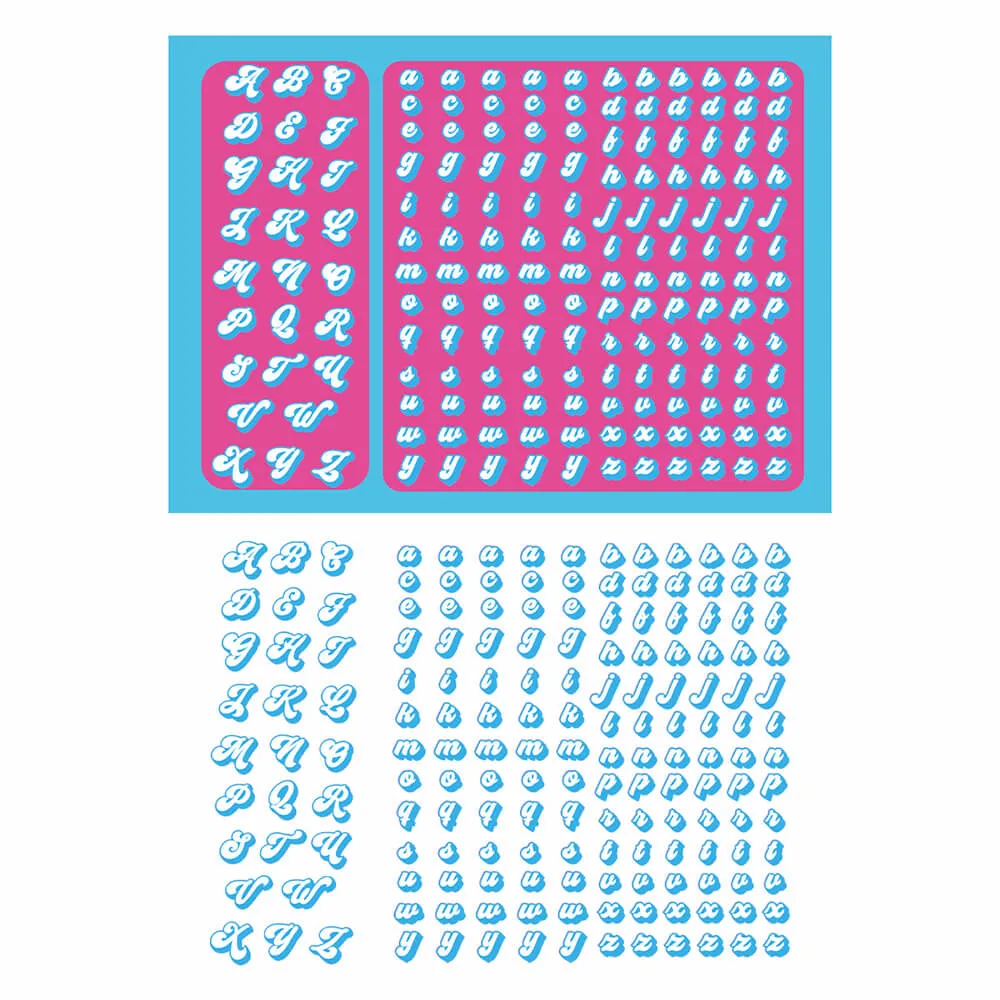 Sparkling Letters Sticker