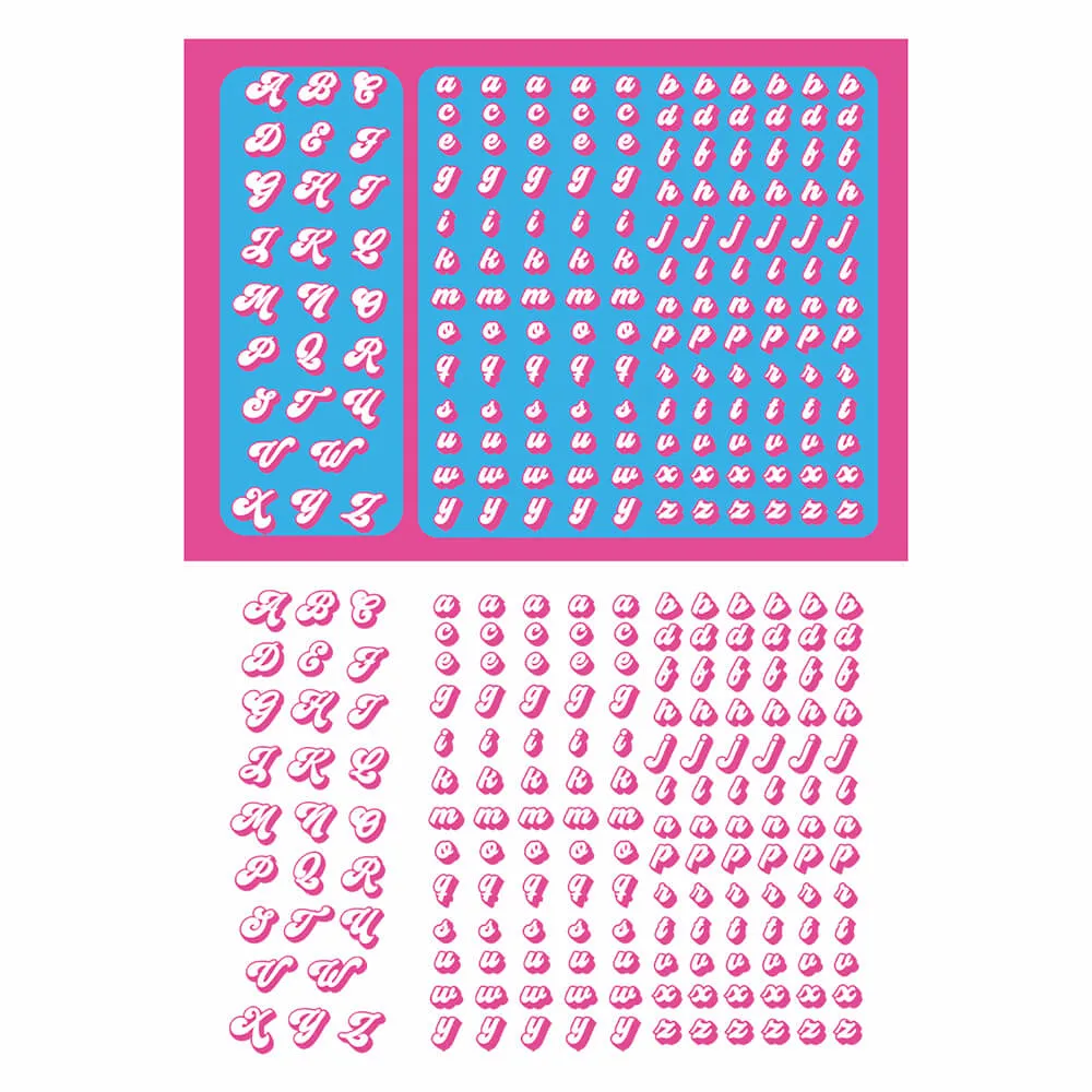 Sparkling Letters Sticker