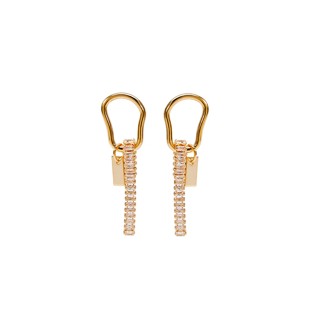 Sparkling Sway Earrings Gold