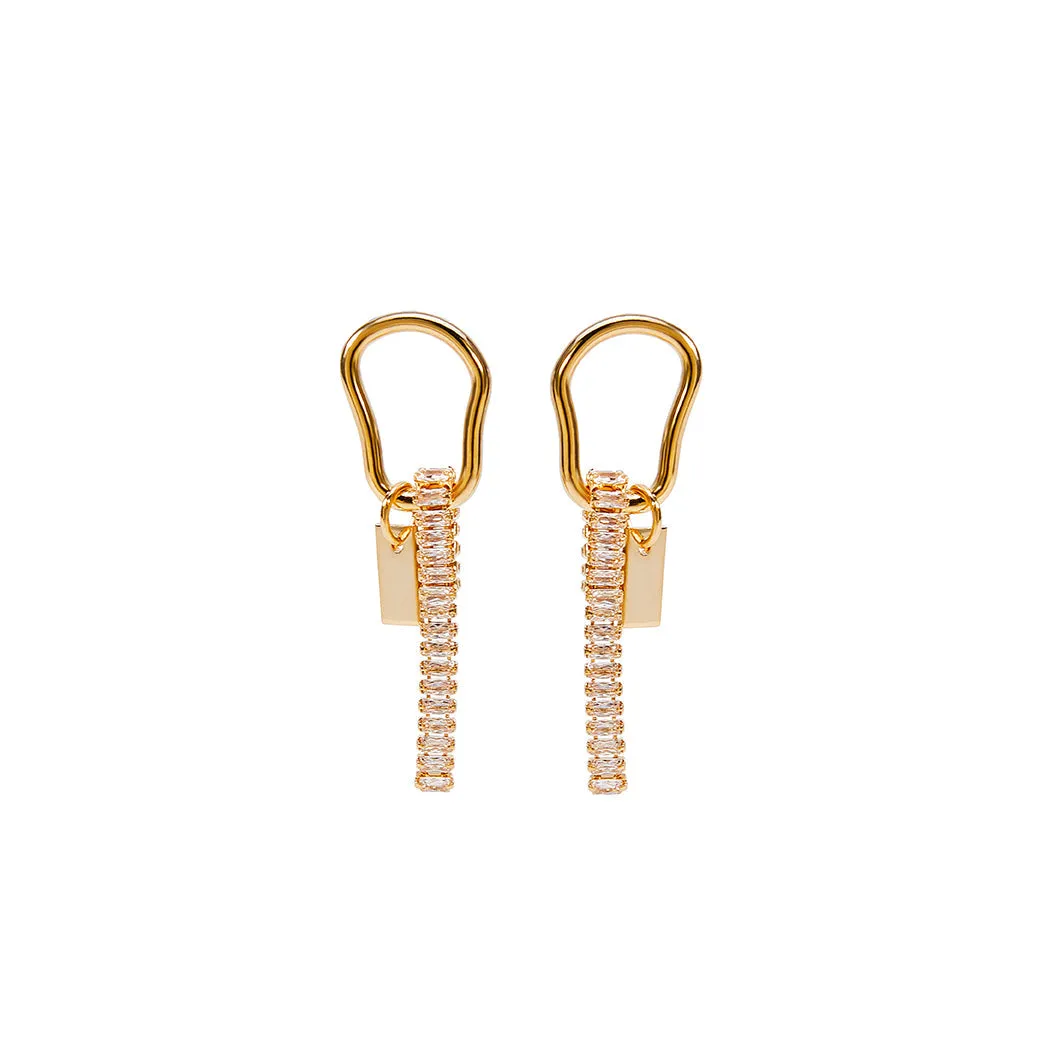 Sparkling Sway Earrings Silver