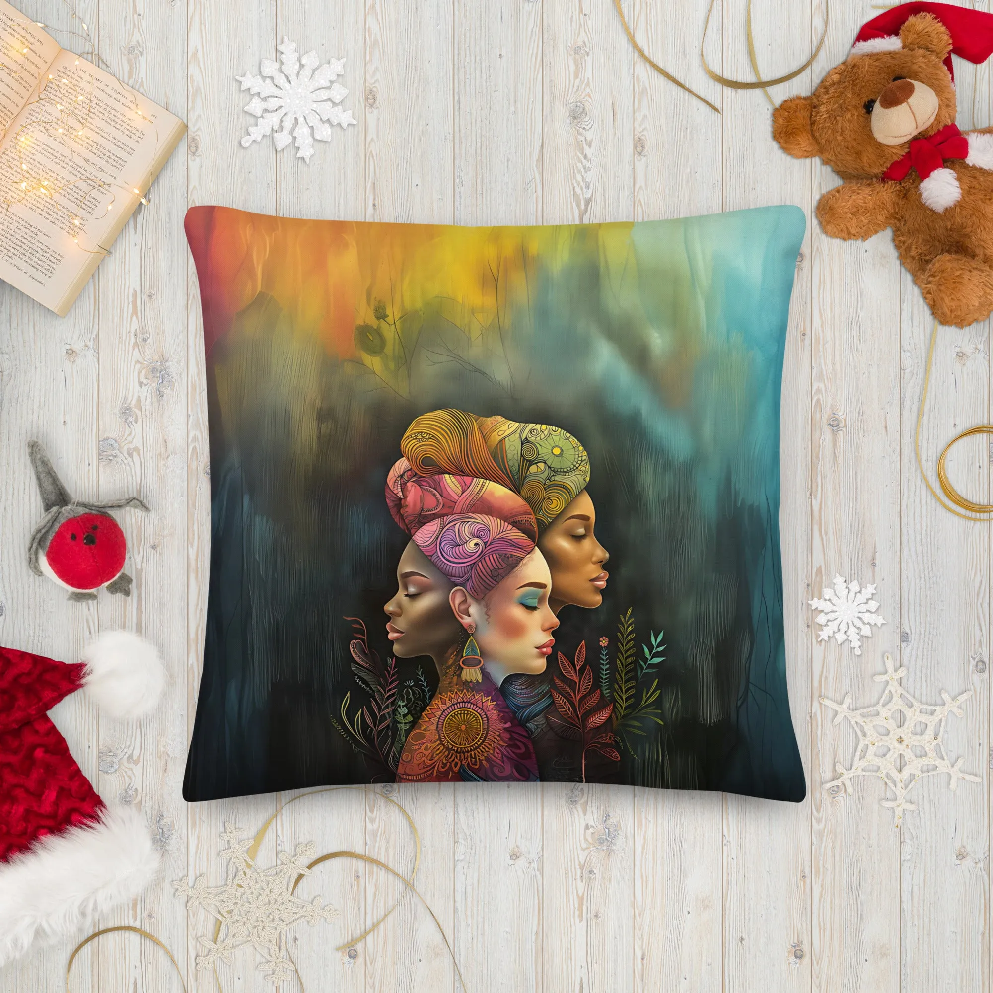 Timeless Faces Premium Pillow