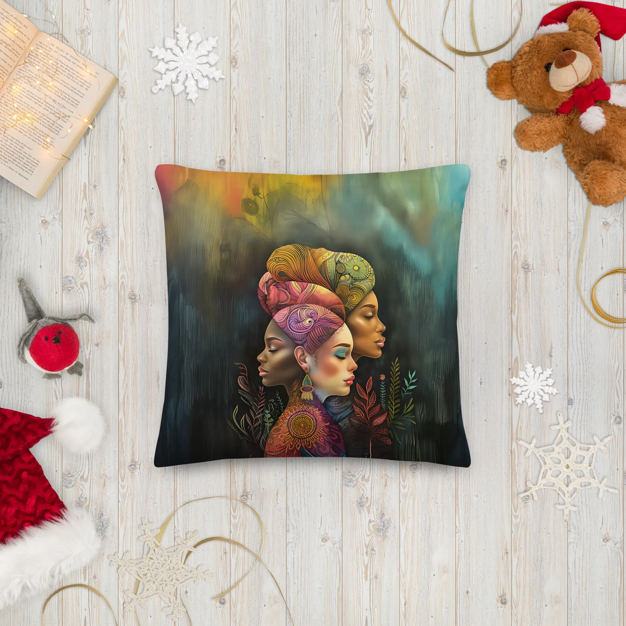 Timeless Faces Premium Pillow