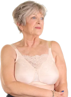 TruLife #4019 Jessica Cami-style Lace-accent Mastectomy I Nude