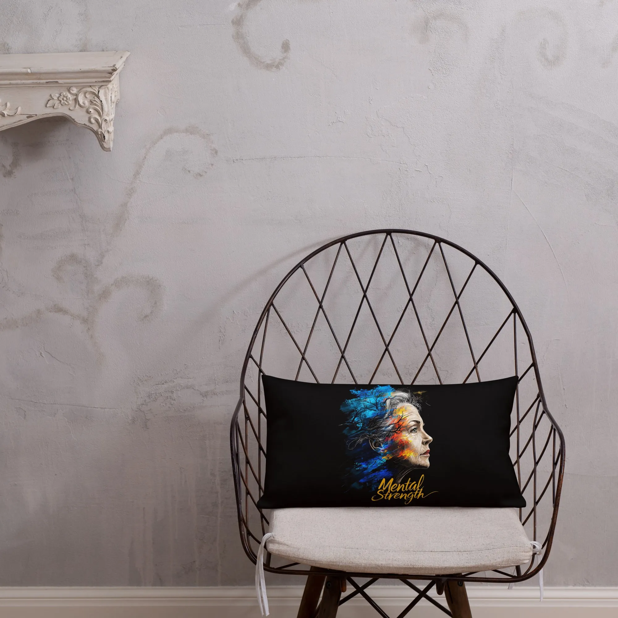 Unshakable Grace: The Art of Mental Strength Premium Pillow