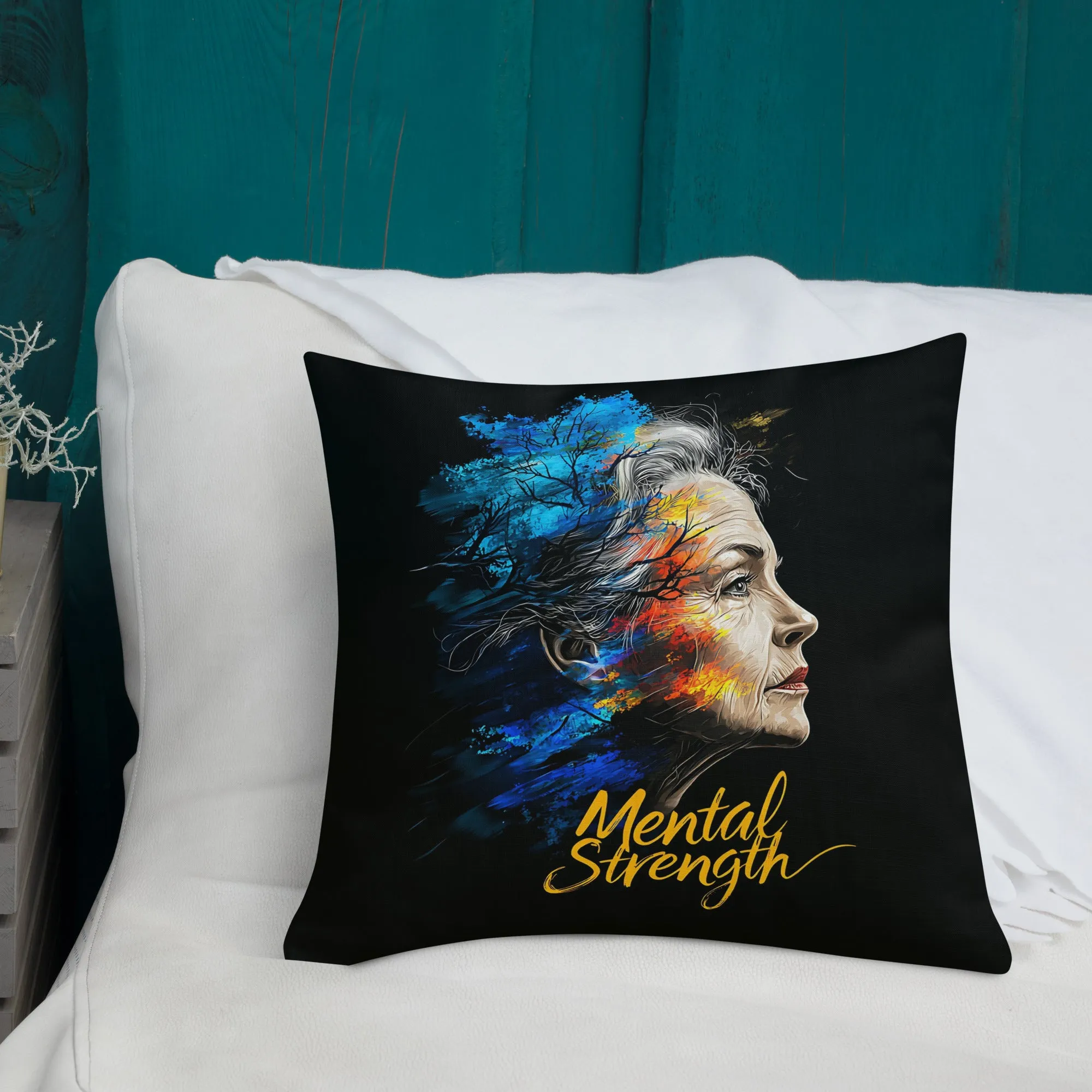 Unshakable Grace: The Art of Mental Strength Premium Pillow