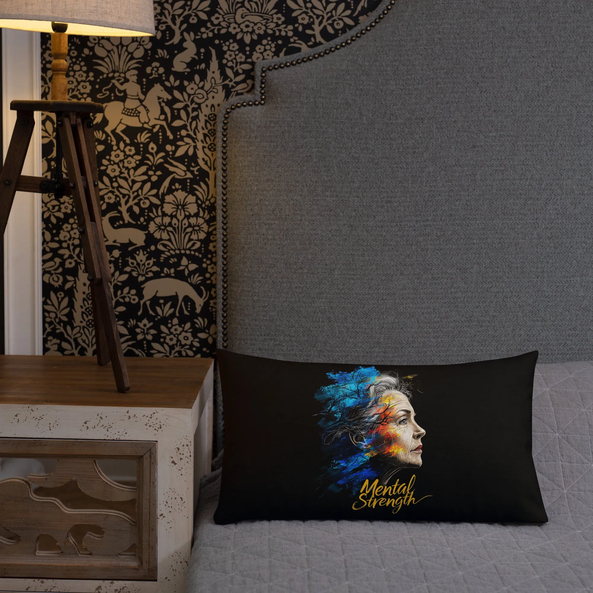 Unshakable Grace: The Art of Mental Strength Premium Pillow