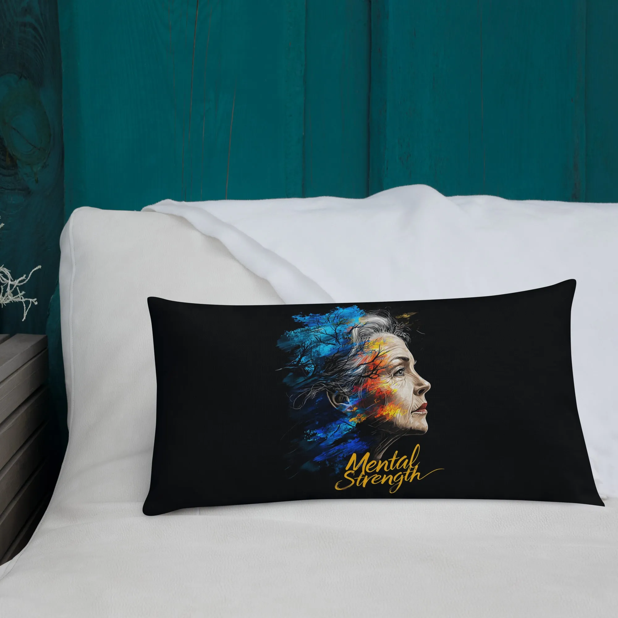 Unshakable Grace: The Art of Mental Strength Premium Pillow