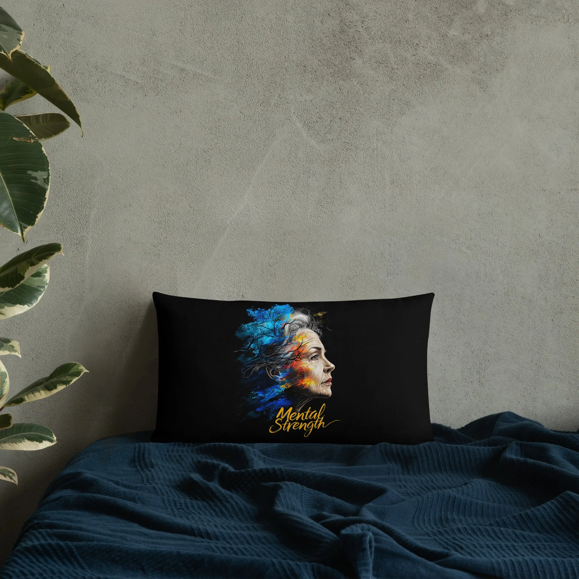Unshakable Grace: The Art of Mental Strength Premium Pillow