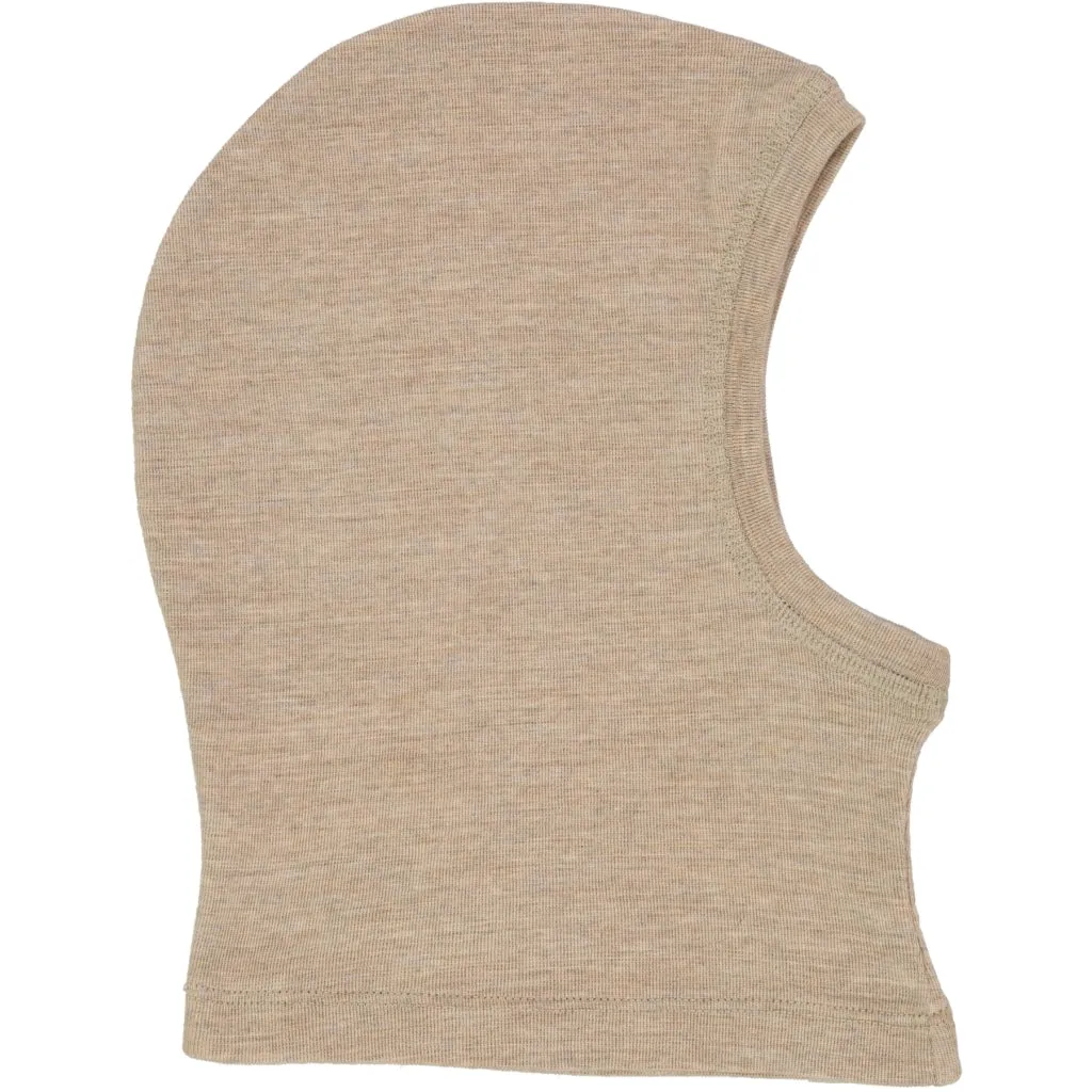Wool Balaclava - khaki melange